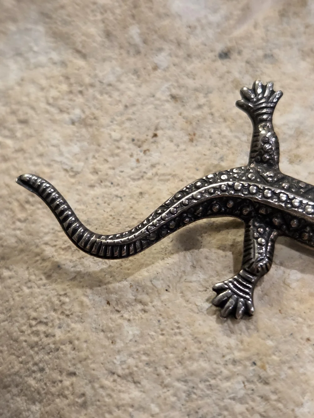 Vintage Sterling Silver Lizard Pin/Brooch 2